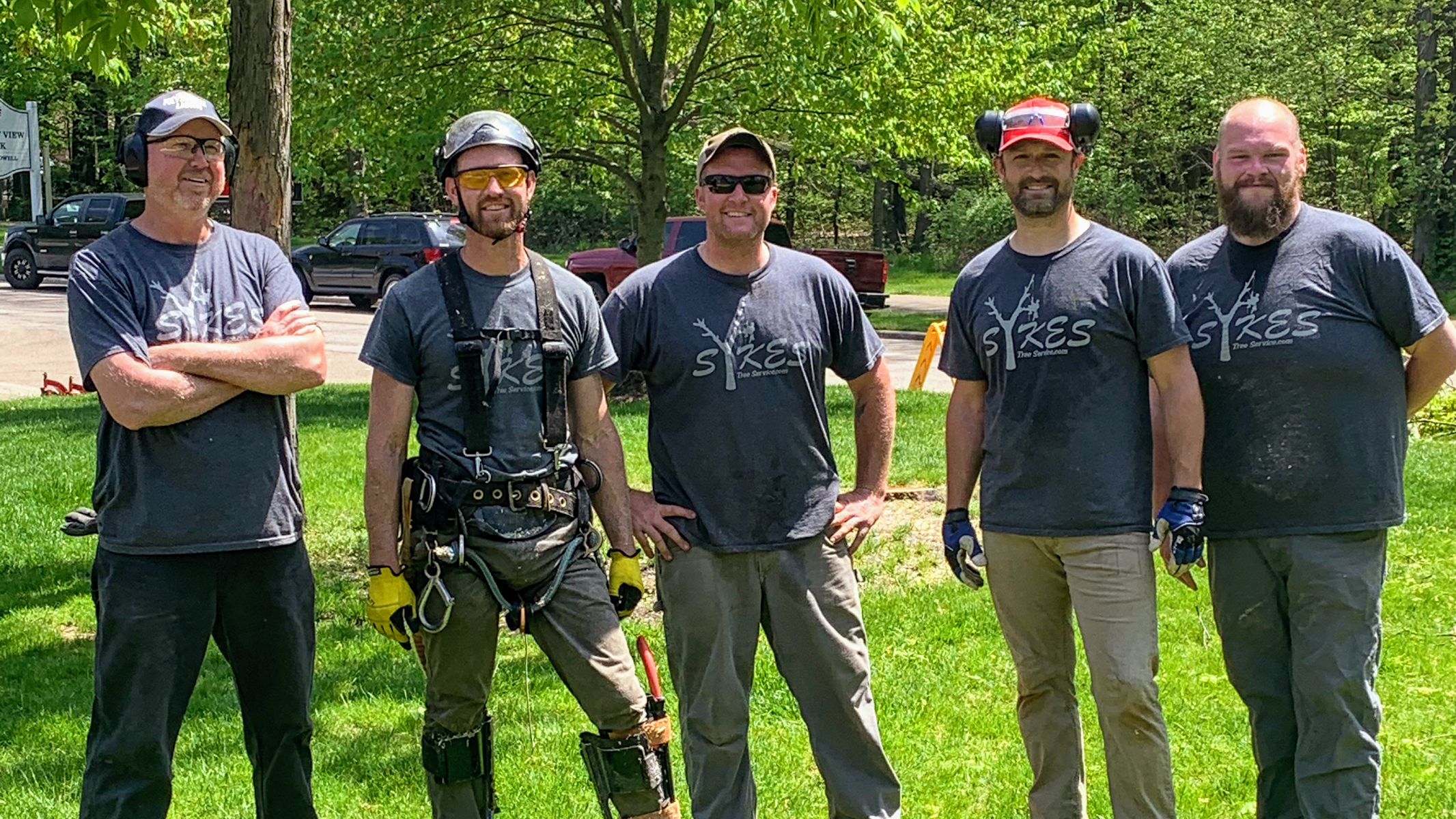 The Sykes Tree Service crew